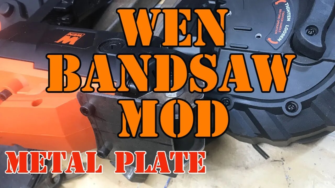 WEN Portable Bandsaw - The Metal Plate - How Exactly Do I do this lol