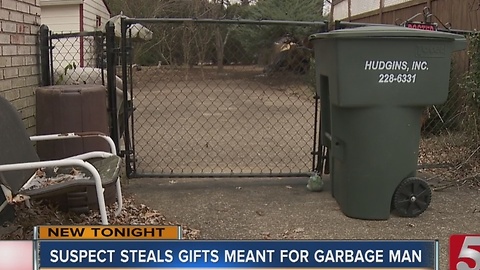 Thieves Take Gifts Meant For Garbage Men