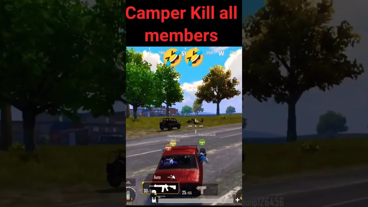 Camper kills all team members 🤣🤣 #shorts #bgmi #pubgindia #video #viral