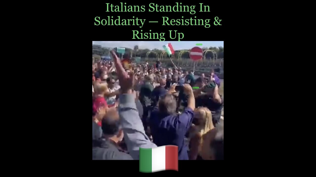 Police In Italy Standing Down & Standing In Solidarity With Lockdown & Mandate Protesters