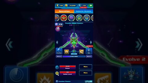 GALAXY ATTACK ALIEN SHOOTER - Wild Pahtom 150 crystal + Upgrade