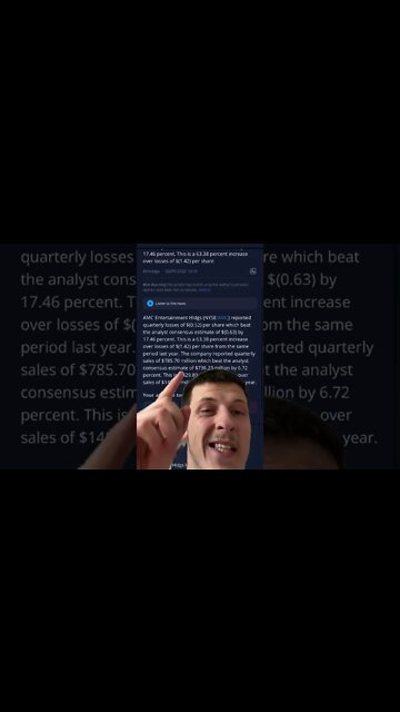 AMC EARNINGS NUMBERS [BEAT] 🚀📈