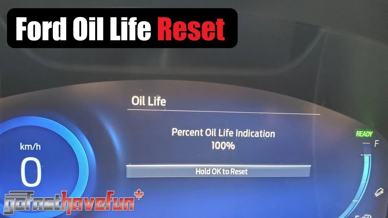 Ford Oil Life Reset Procedure (2022 Ford Escape) | AnthonyJ350