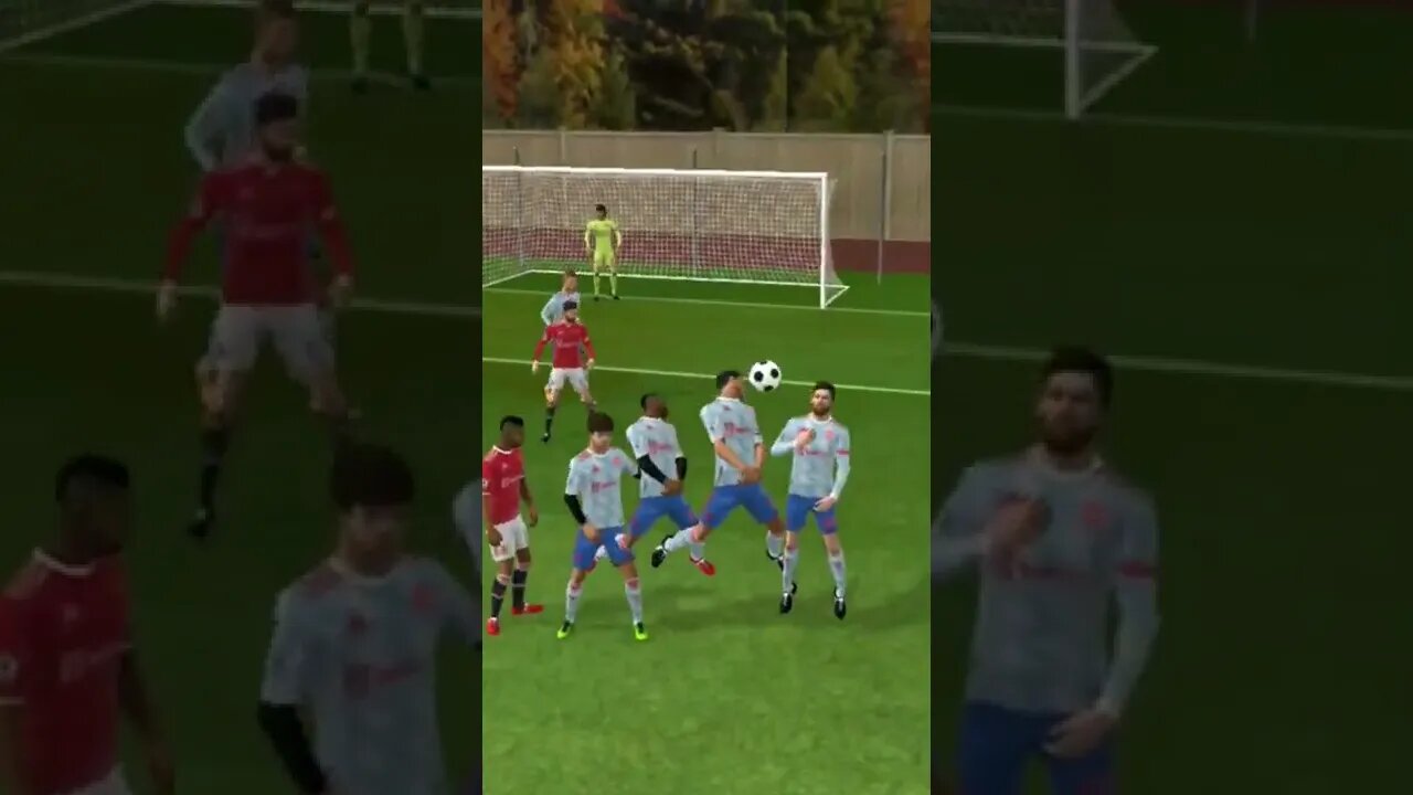 CRISTIANO RONALDO FREE KICK IMPOSSIBLE TO DEFEND ABSOLUTELY FIX GOAL DLS #shorts
