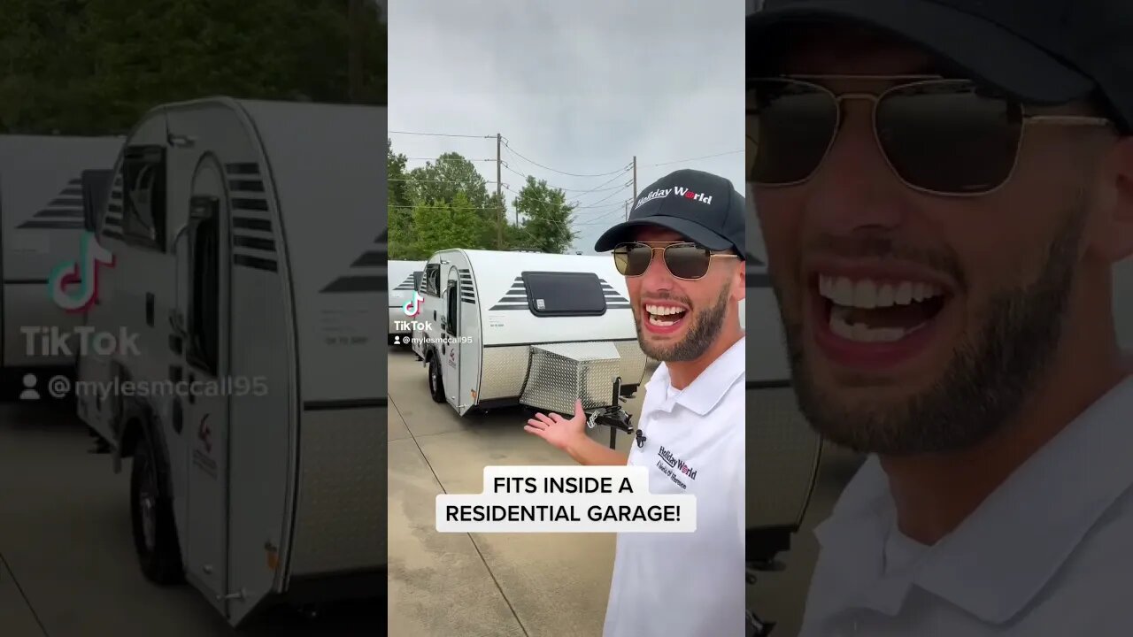 RV Fits in a RESIDENTIAL GARAGE! 2022 Little Guy micro MAX #rv #shorts