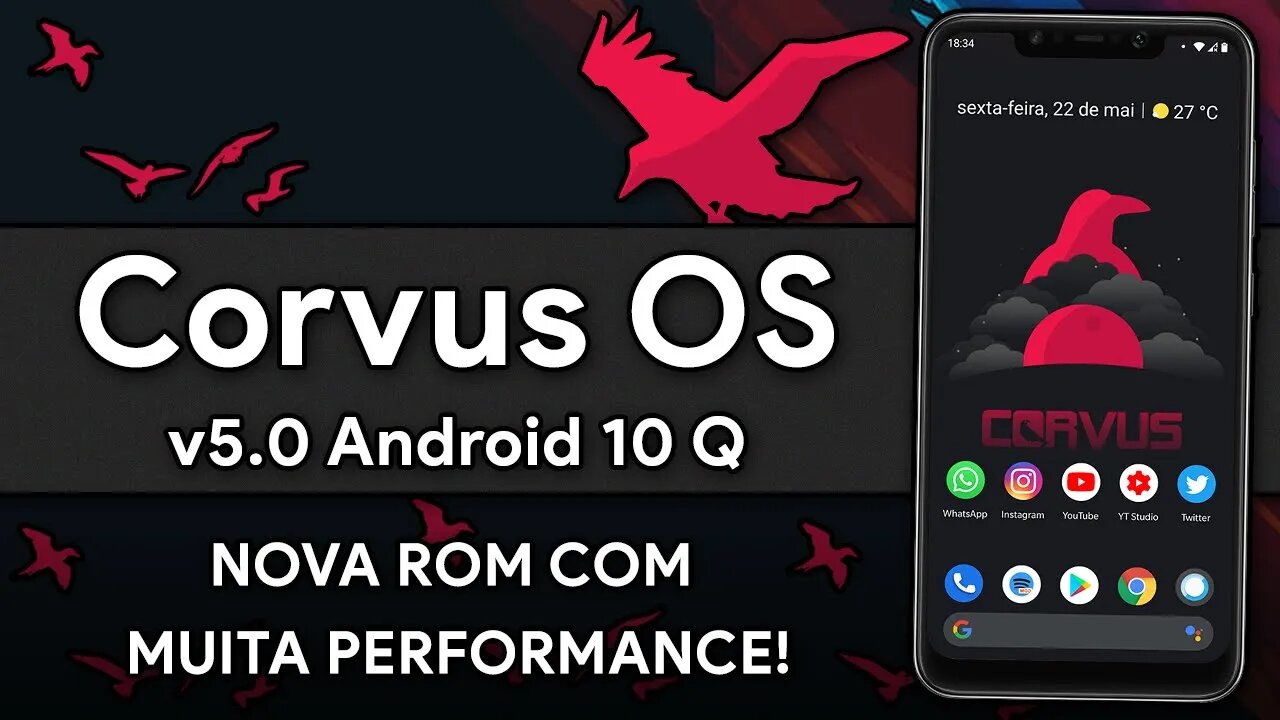 CORVUS OS ROM v5.0 | Android 10.0 Q | NOVA ROM com EXCELENTE PERFORMANCE E CUSTOMIZAÇÕES!