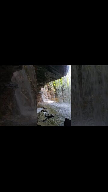 360 behind the waterfall #civilwar #metaldetecting #shorts #coins