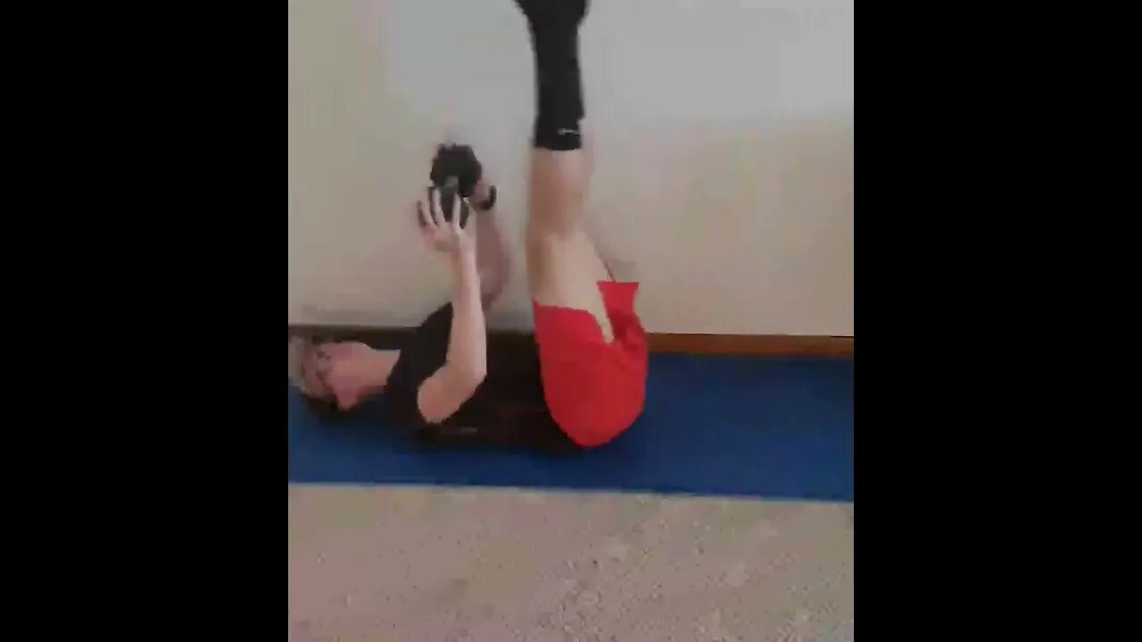 Ab Workout - Dumbbell Leg Raise