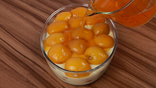 Super creamy peach dessert! Make it and surprise everyone in your family!