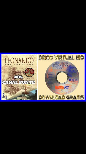 🔴#04| O Gênio e o Inventor Leonardo da Vinci |”Canal de Ponte”| CD-ROM 1996| #Shorts