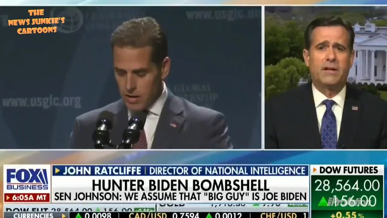 DNI John Ratcliffe says info on Hunter Biden laptop isn't Russian disinformation.