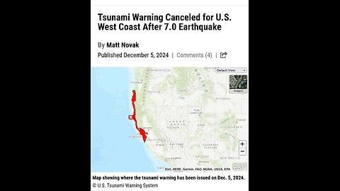 🚨 TSUNAMI WARNING 🚨