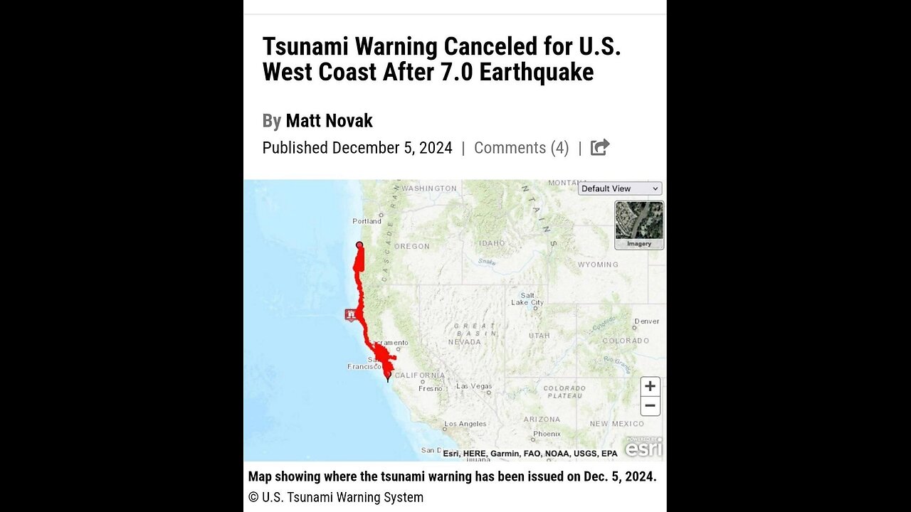 🚨 TSUNAMI WARNING 🚨