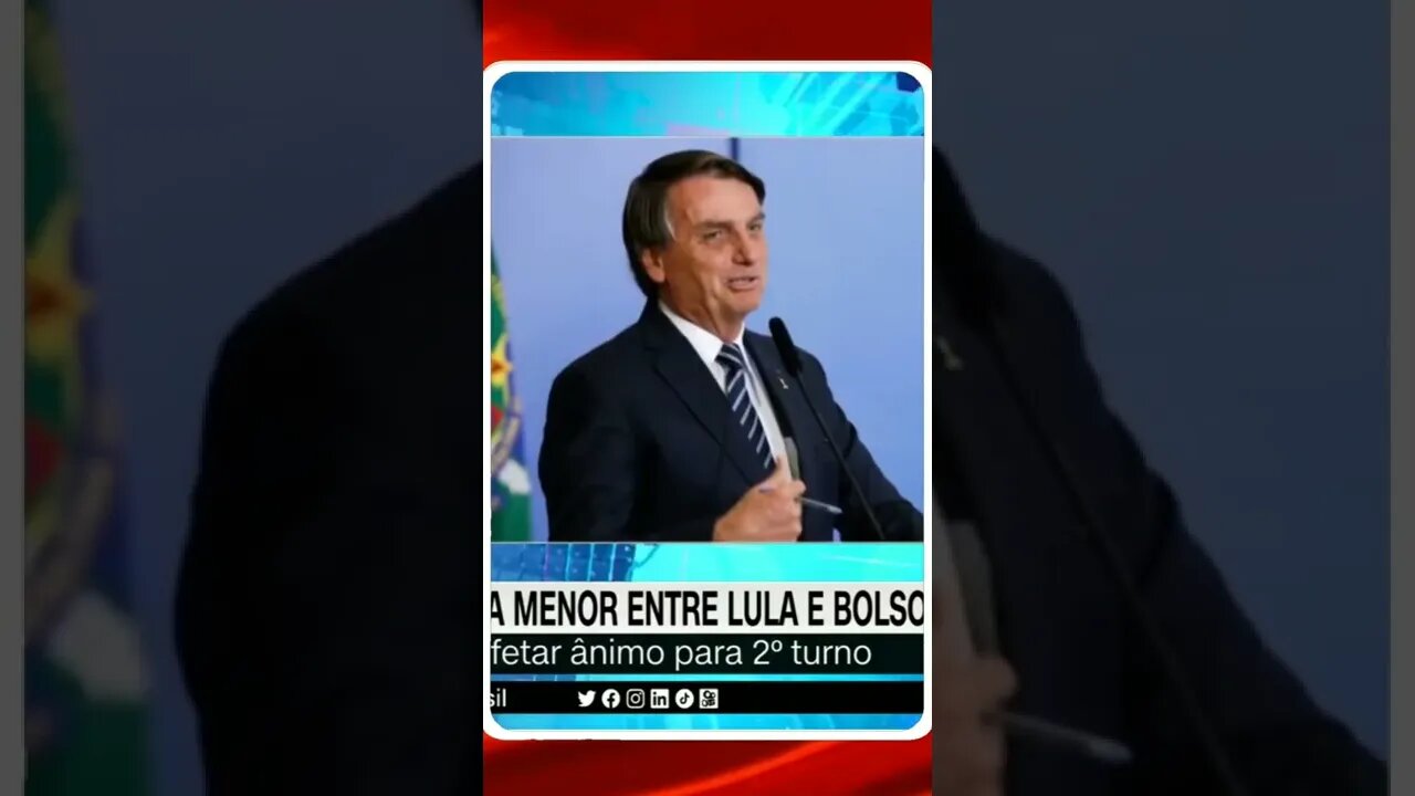 Si as pesquisas estiverem certas será um banho de água fria para Bolsonaro @SHORTS CNN