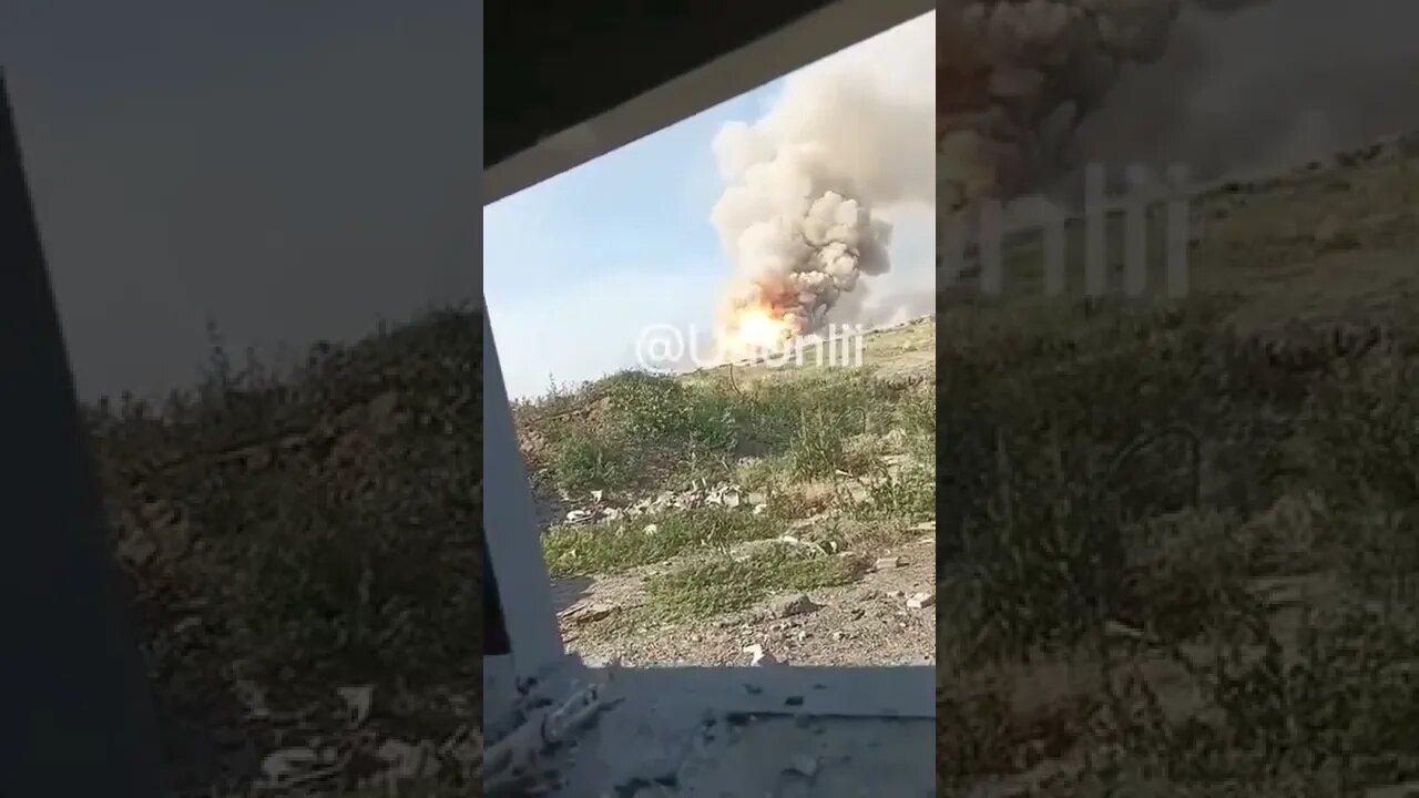 🇺🇦GraphicWar18+🔥American HIMARS Hit Russian Ammo Depot Launched By - Ukraine Armed Forces(ZSU)