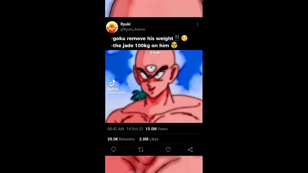 Goku removes it's weights 🔥🔥😎