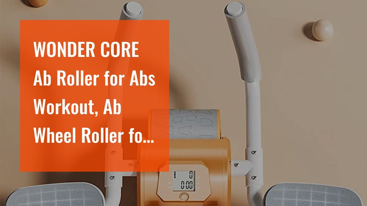 WONDER CORE Ab Roller for Abs Workout, Ab Wheel Roller for Core Workout, Rebound Abdominal Whee...