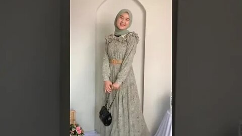 Racun Shopee Gamis sage green cantik