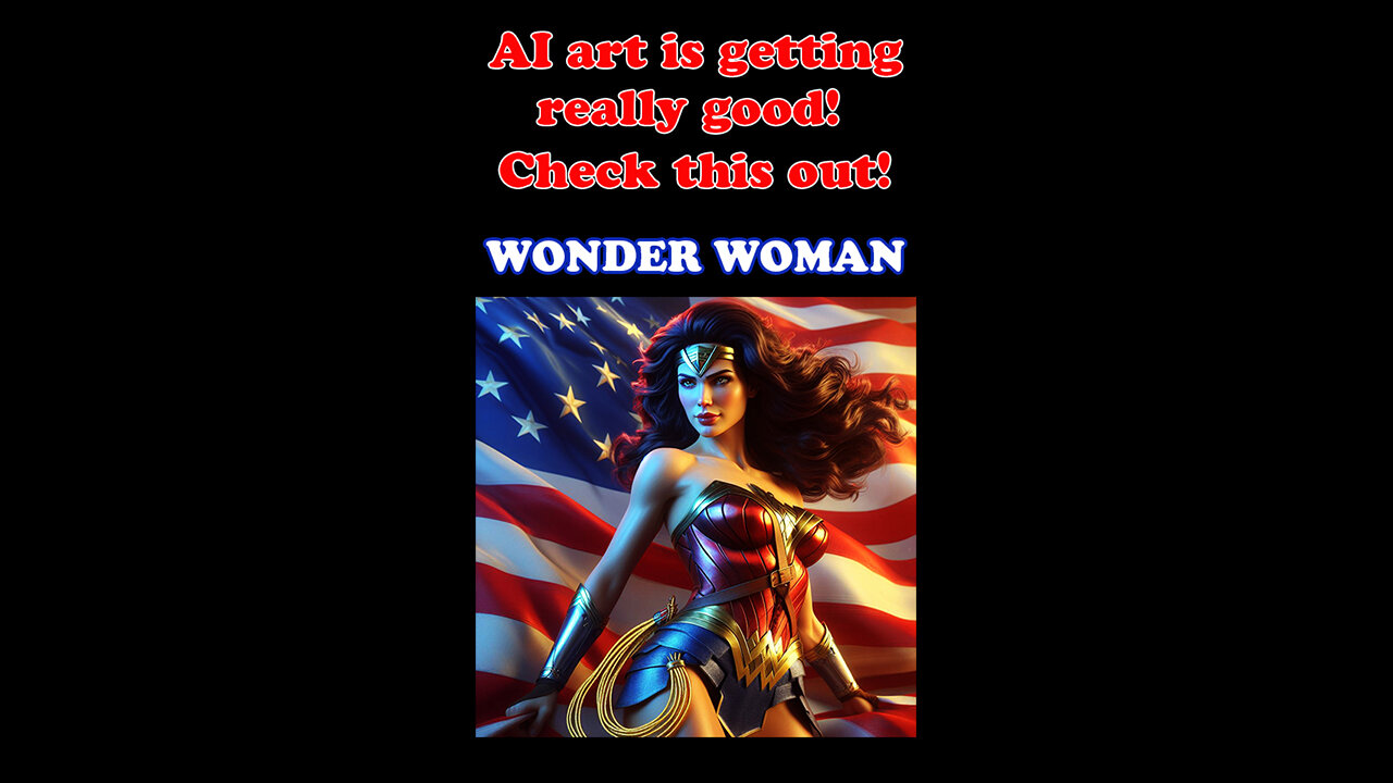 Digital AI art is getting shockingly good! Check this out! Part 29 - Wonder Woman - Number 2 of 2.