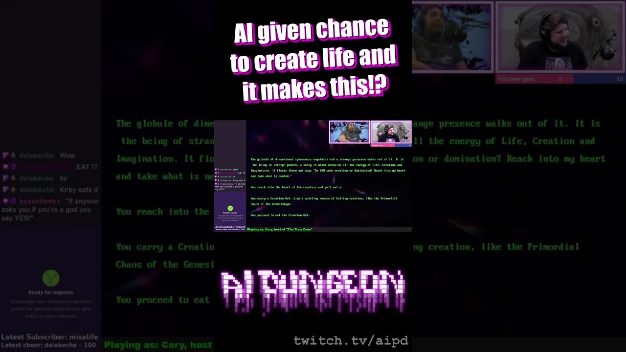 AI given chance to create life | AI Dungeon