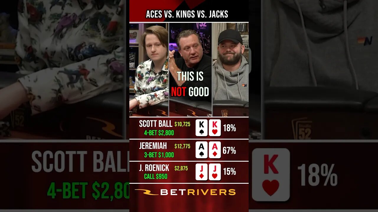 ACES vs. KINGS vs. JACKS in crazy poker cash game with NHL Legend Jeremy Roenick #pokernight #fail