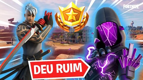 FORTNITE - JOGAMOS DUO X TRIO E A PARTIDA FOI DECIDIDA NA PICARETA !!!