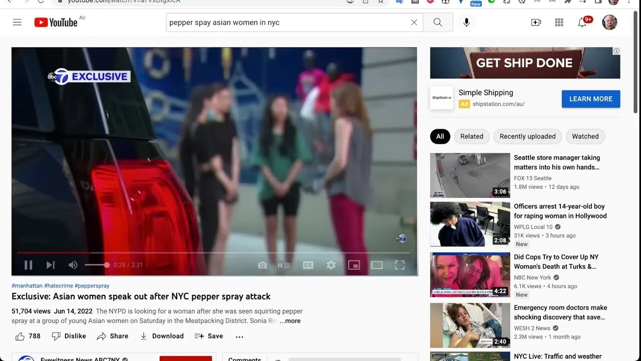 美國女子當眾攻擊4名亞裔女性