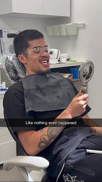 Sneako sees his NEW TEETH