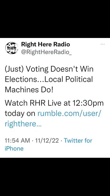 Time For Some Electoral Tough Love Today on RHR Live at 12:30pm EST!