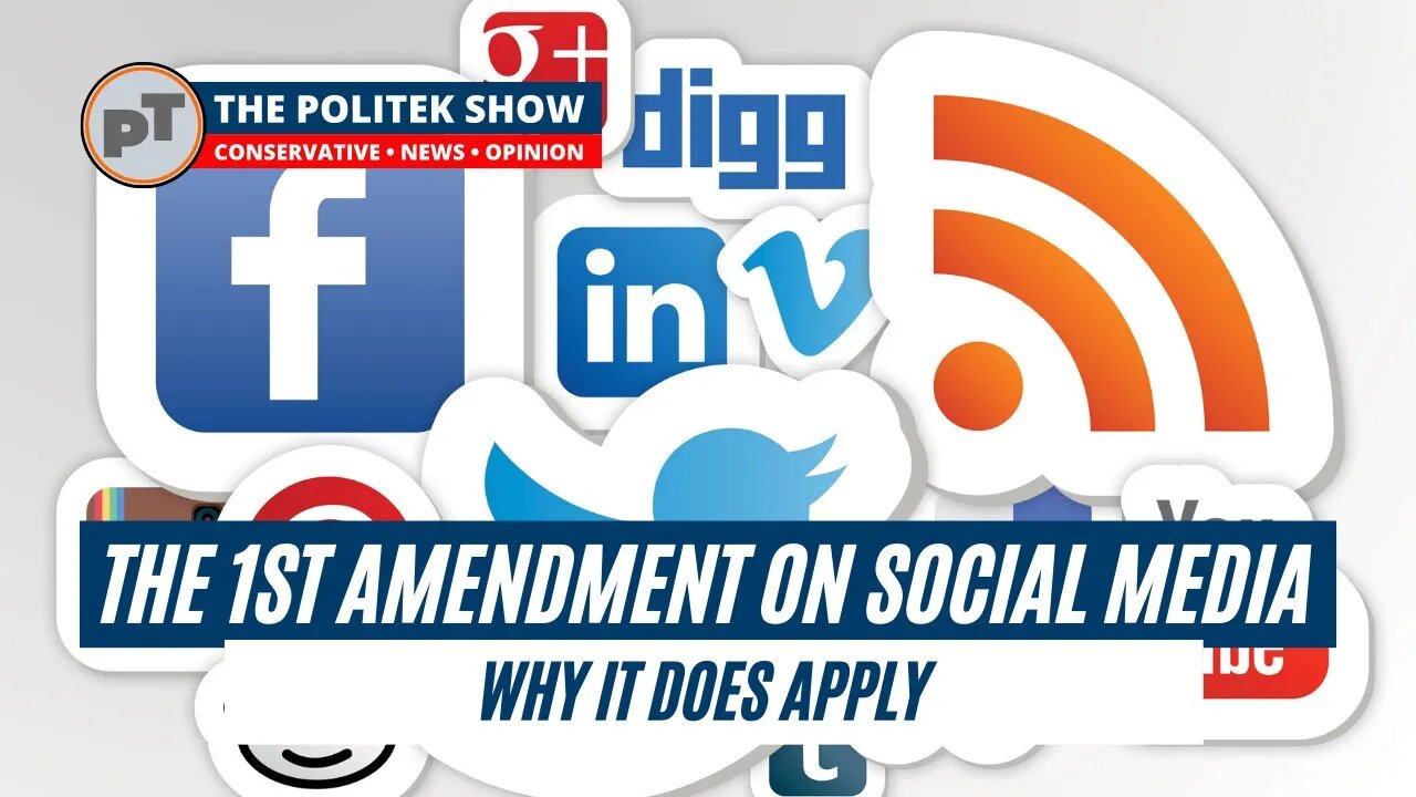 The Government Controls Social Media, therefore 1st amendment protection should apply