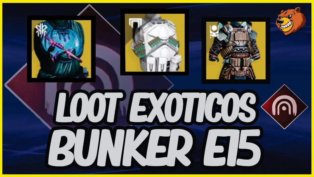 DESTINY 2 │ OS LOOTS EXÓTICOS ARCANO, TITÃ E CAÇADOR BUNKER E15 EUROPA