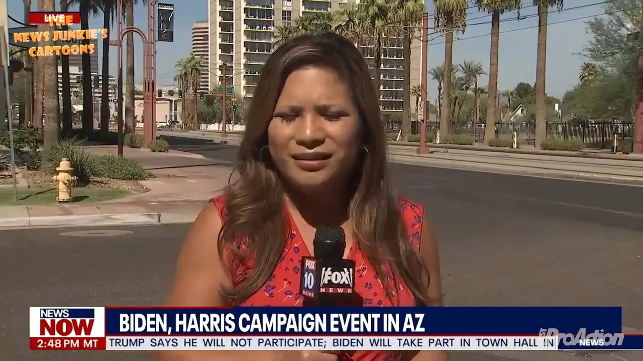 Local News having a hard time reporting Biden's campaign in Arizona.