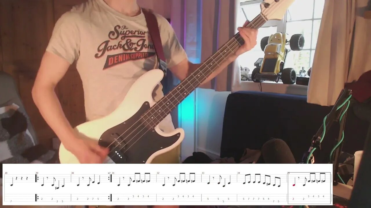 Pretty Fly Bass Cover (TABS Play along)