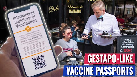 HERE IS WHAT GESTAPO-LIKE VACCINE PASSPORT CHECK LOOKS LIKE IN PARIS