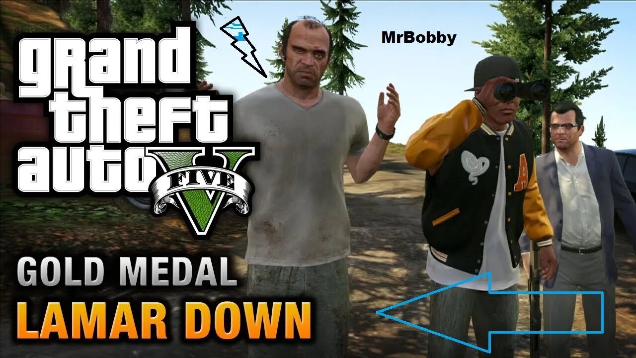 HOW TO GET 100% GOLD MEDAL in GTAV - Lamar Down! #gta5 #mrbobby