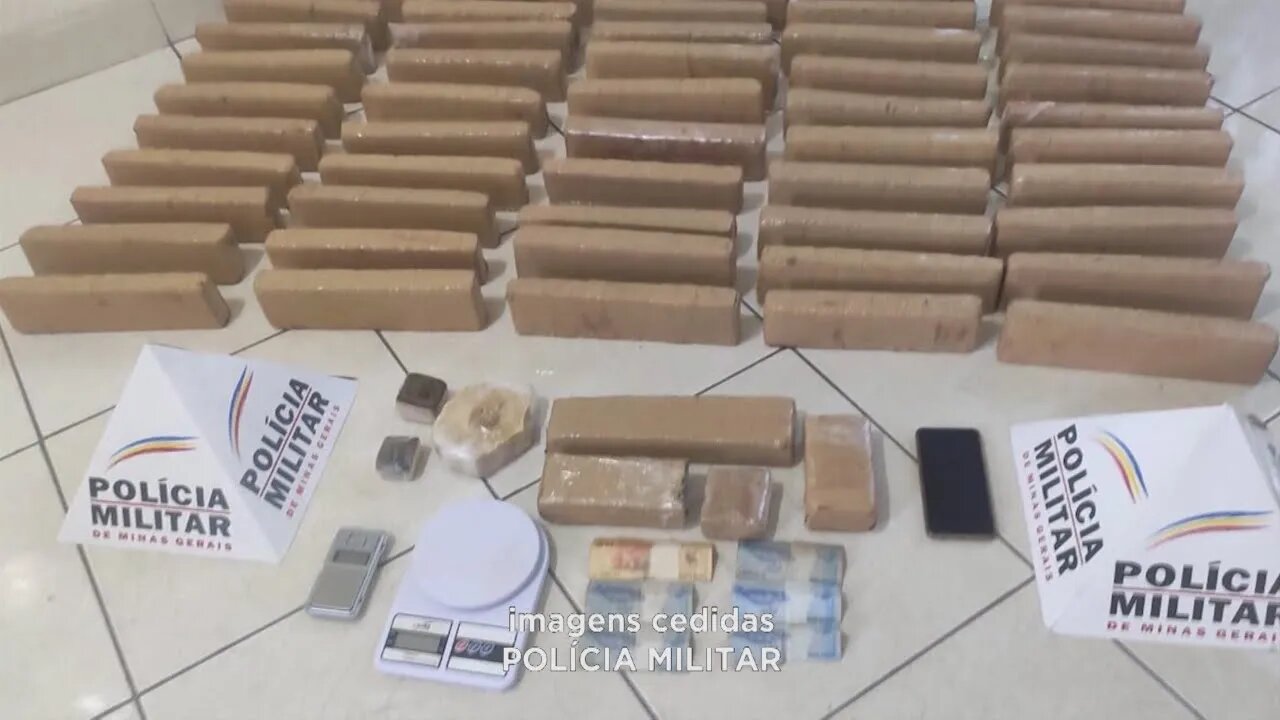 Vale do Aço: trio detido com cerca de 45 quilos de maconha em Timóteo