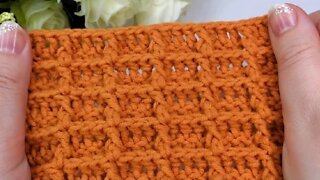 How to crochet simple waffle stitch for blanket