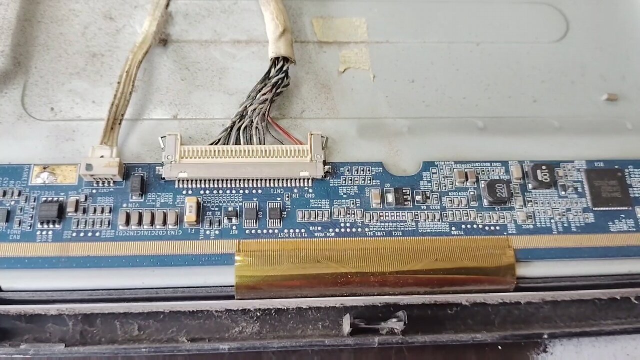 Panel repair video, Shorting removed