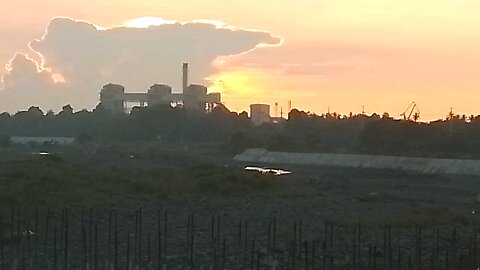 minergy power plant sunset