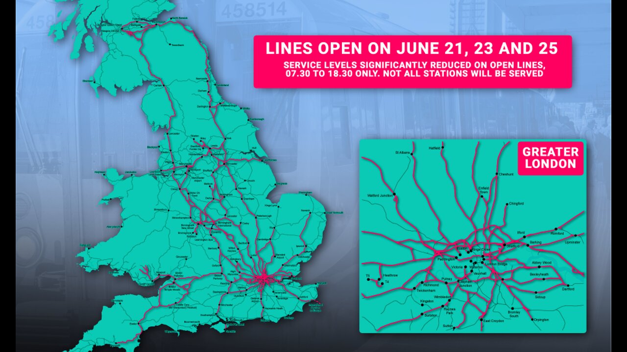 40,000 UK Rail Workers To Strike Next Week - Will it Paralyze Transportation Network?