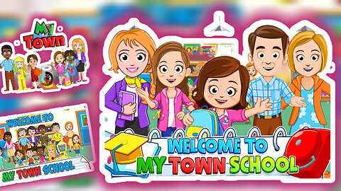 Playing My Town Kids Game with your kids! | My Town School | Shanzay Princess World