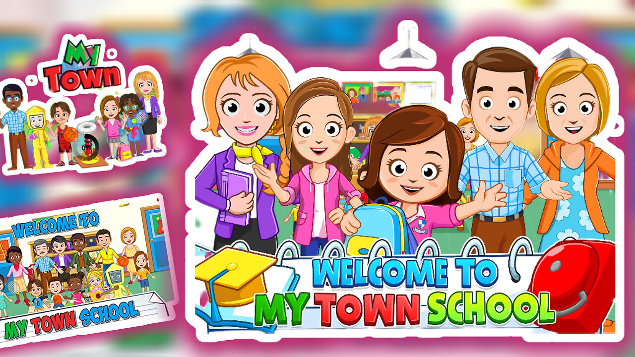 Playing My Town Kids Game with your kids! | My Town School | Shanzay Princess World