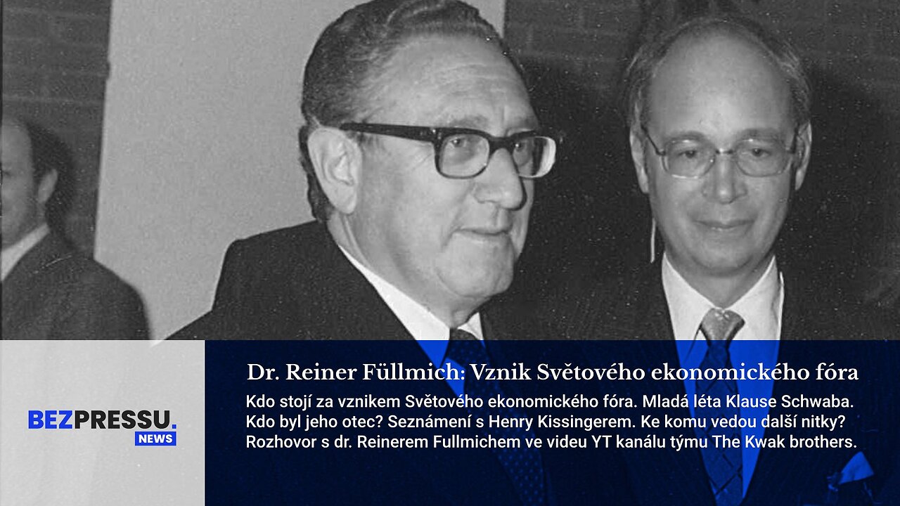 Dr. Reiner Füllmich: Vznik Světového ekonomického fóra