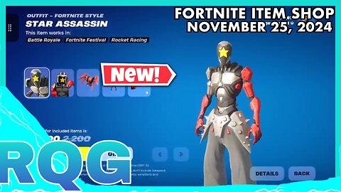 “NEW” STAR ASSASSIN BUNDLE IS HERE! FORTNITE ITEM SHOP (November 25, 2024)