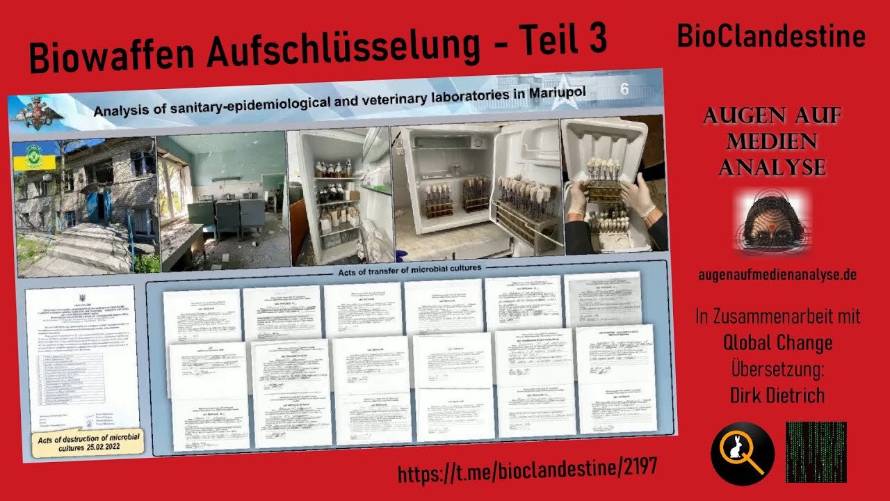 Biowaffen Aufschlüsselung Teil 3🙈🐑🐑🐑 COV ID1984