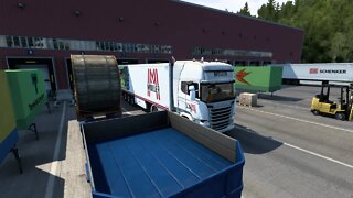 Eurotrucksimulator 2. Mit dem LKW durch Europa Auf der Pro Mod mit guter Musik.