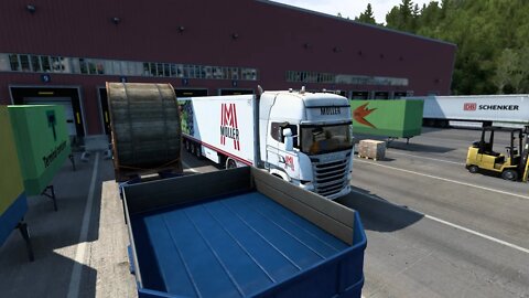 Eurotrucksimulator 2. Mit dem LKW durch Europa Auf der Pro Mod mit guter Musik.