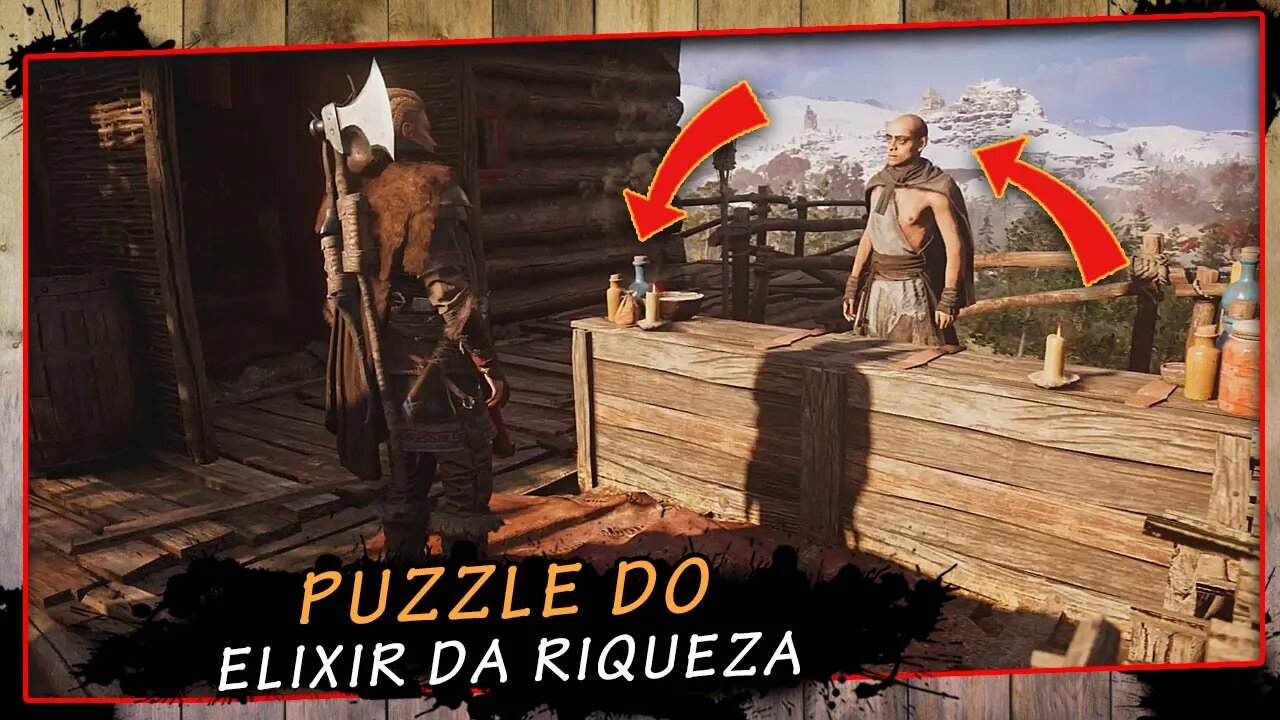 Assassin's creed valhalla, puzzle do elixir da riqueza | super dica