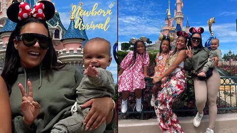 Ludacris Wife Eudoxie Takes The Kids To Disneyland Paris! 🎡