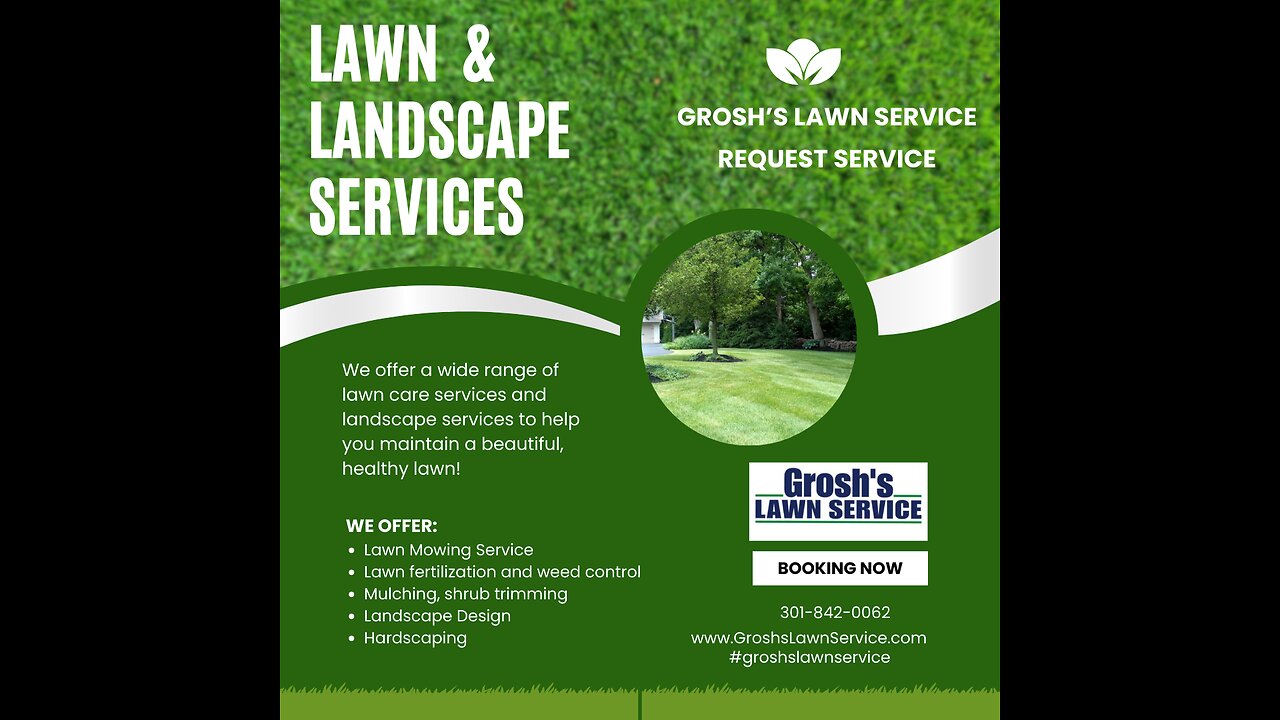 Landscape Company Hagerstown Maryland GroshsLawnService.com
